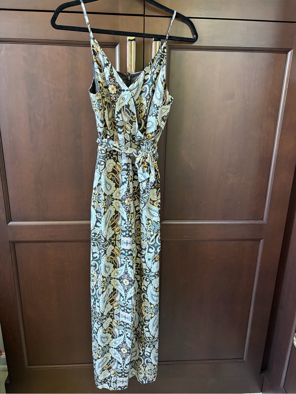 LOFT outlet Paisley Print Spaghetti Strap jumpsuit